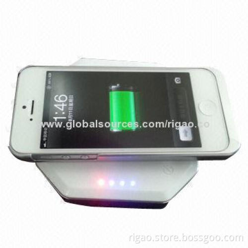 QI wireless charger with 6,000mAh battery, for iPhone 5/5C/5S
